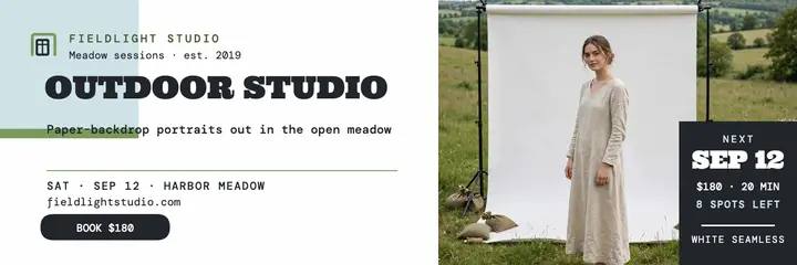 Fieldlight outdoor studio meadow header template