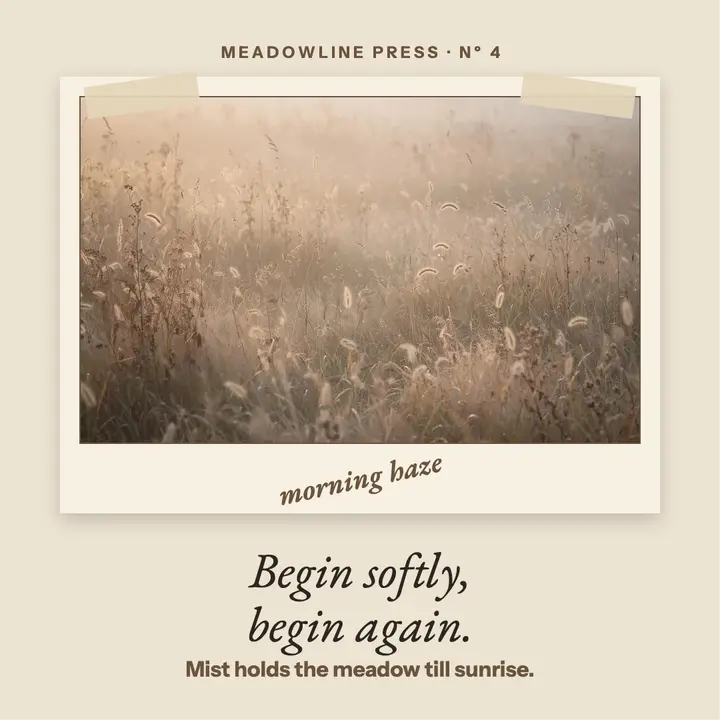 Meadowline dawn quote post template