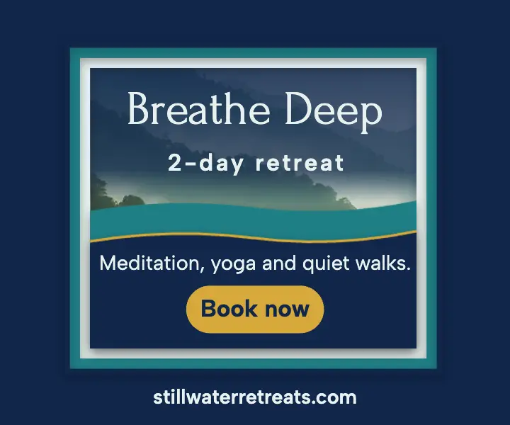 Stillwater weekend meditation retreat ad template