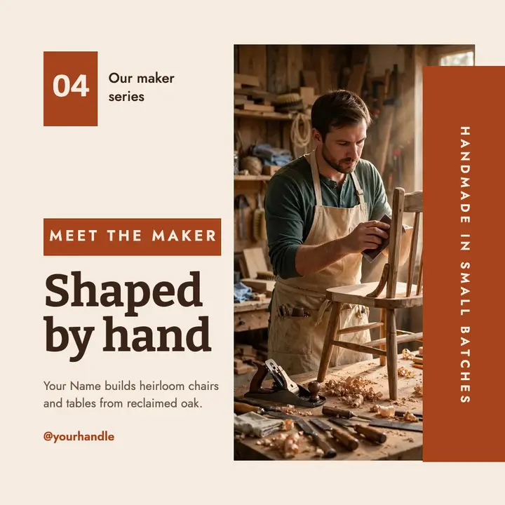 Meet the maker woodworker post template