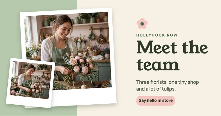 Meet the team florist template