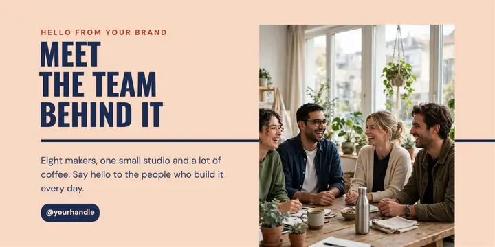Meet the team X post template