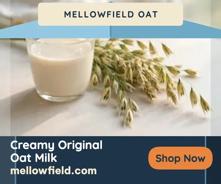 Mellowfield Oat milk carton ad template