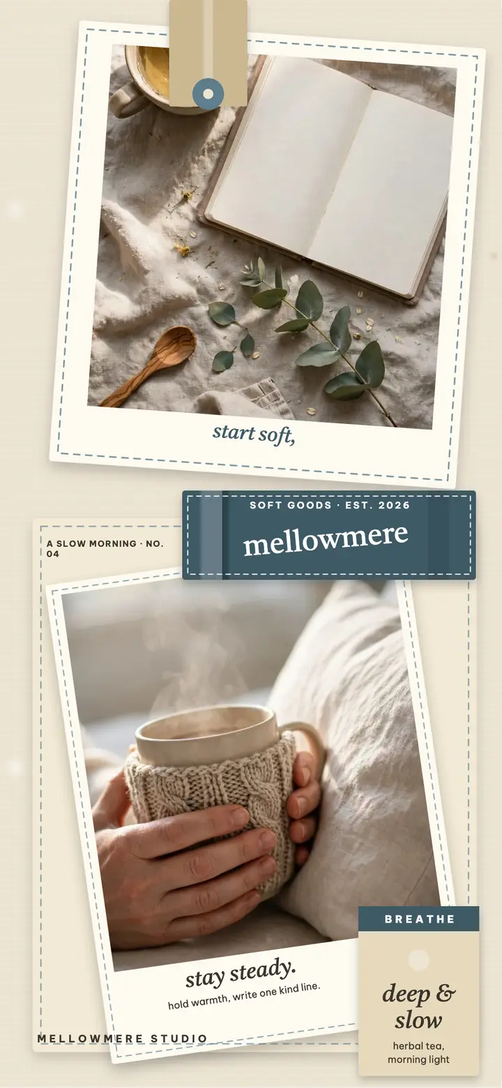 Soft morning linen wallpaper template