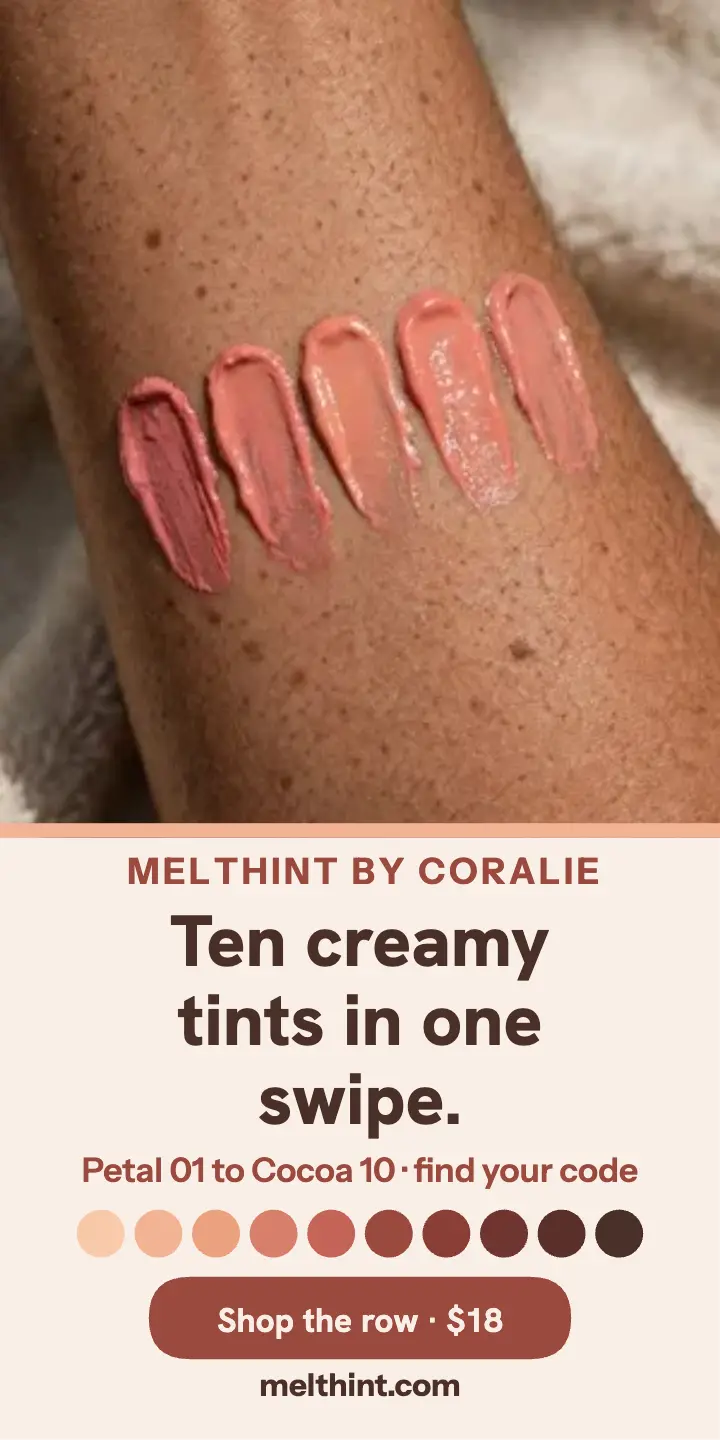 Melthint creamy tint shade row ad template