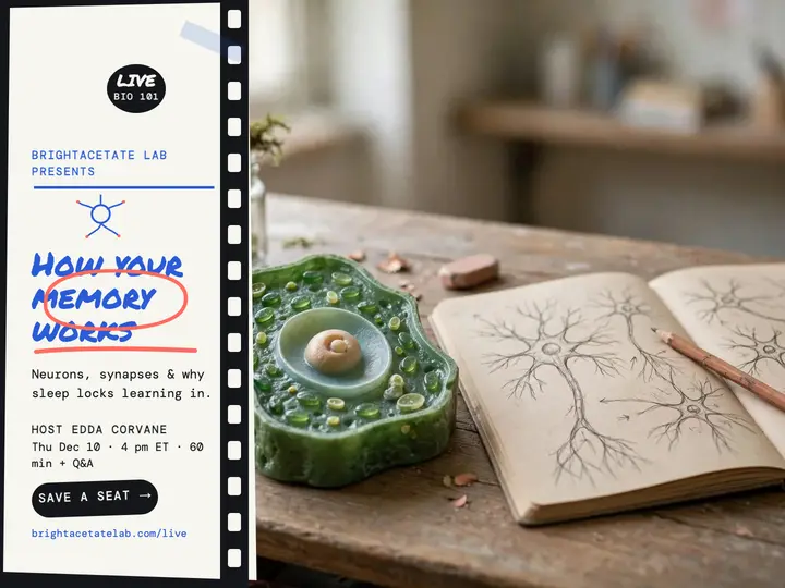 Memory webinar projector title slide template