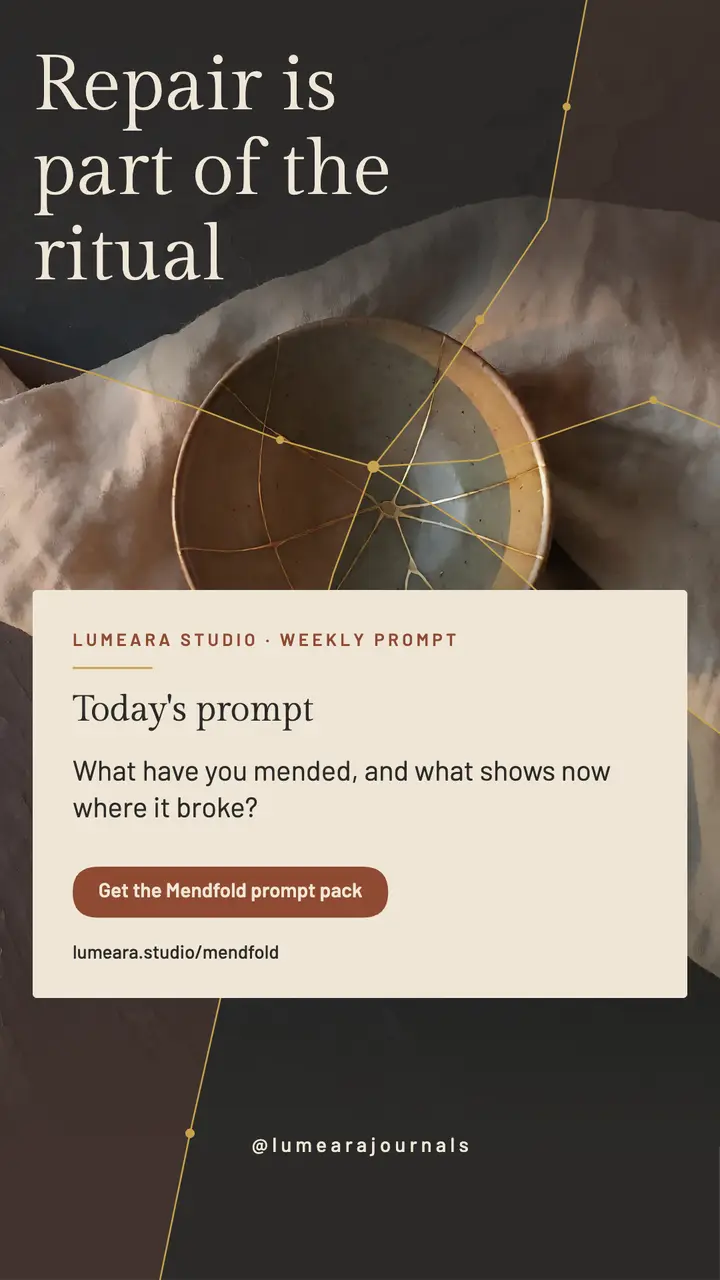 Repair is part of the ritual journaling story template