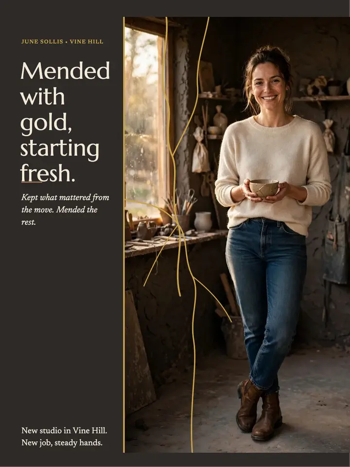 June mended bowl fresh start portrait: new start portrait post template