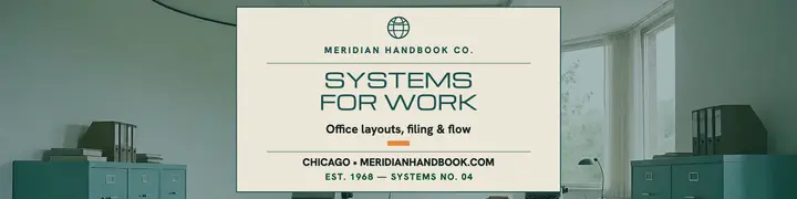Meridian Handbook office LinkedIn banner template