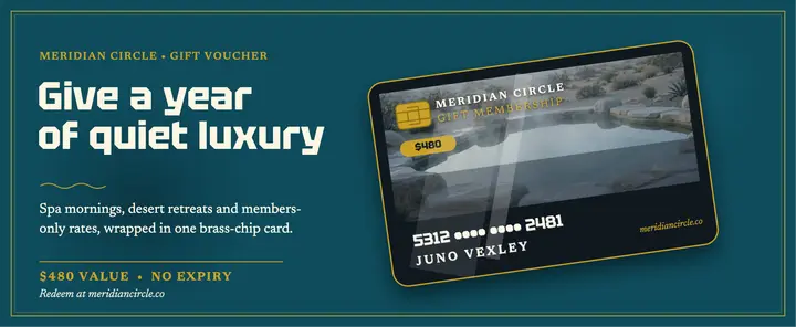Meridian Circle gift membership voucher template
