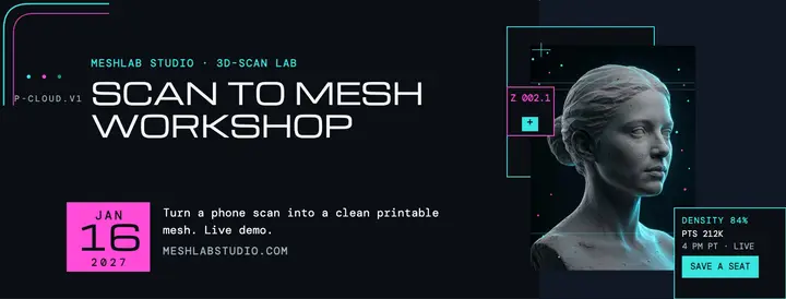 Meshlab scan to mesh workshop cover template