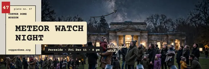 Copper Dome meteor watch night header template