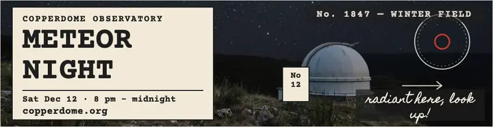 Copperdome meteor night billboard template
