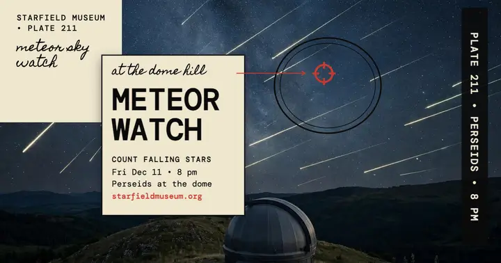 Starfield Museum meteor watch post template