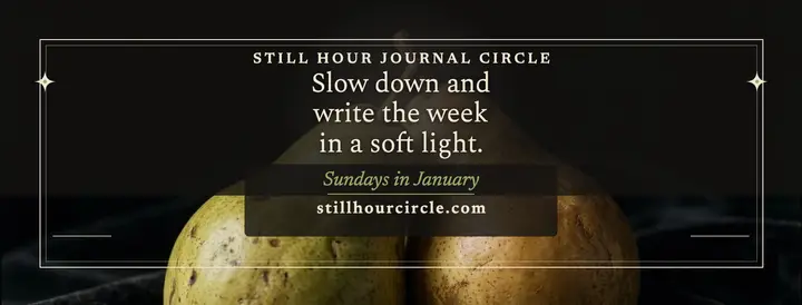 Still Hour journaling circle cover: journaling circle cover template