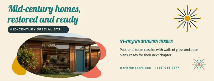 Starlark Modern Homes realtor cover template