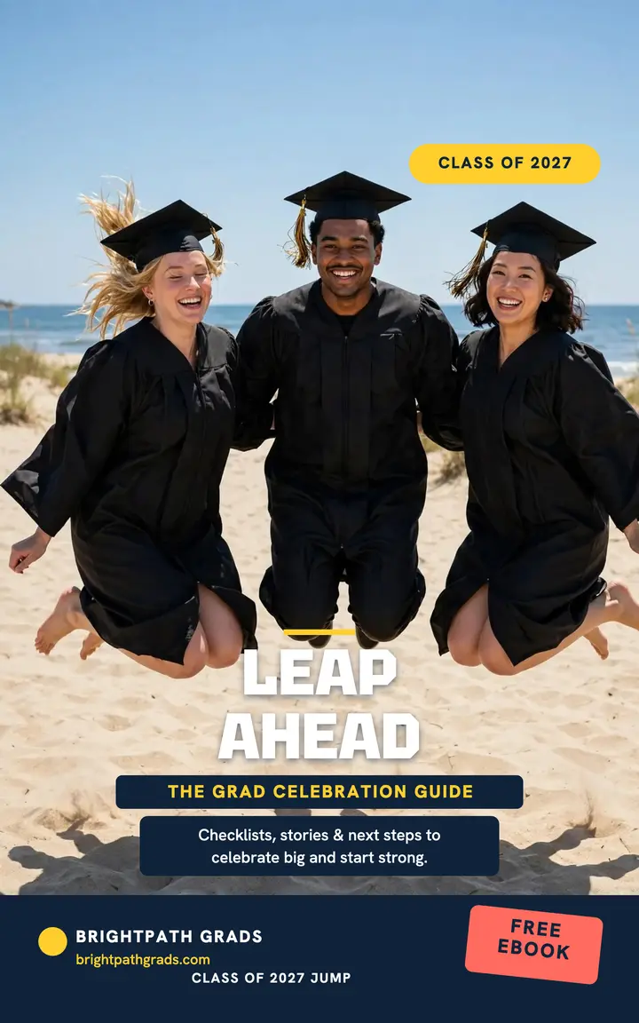 Leap Ahead grad jump ebook cover template