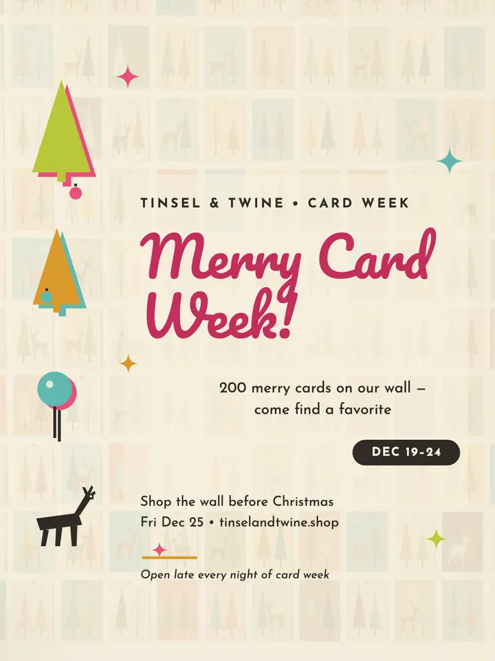 Tinsel and Twine card week portrait template