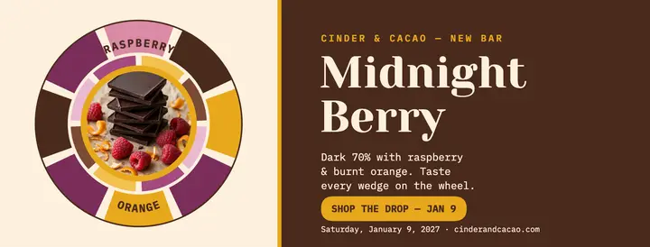 Midnight Berry Bar launch cover template