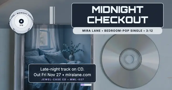 Mira Lane Midnight Checkout CD post template