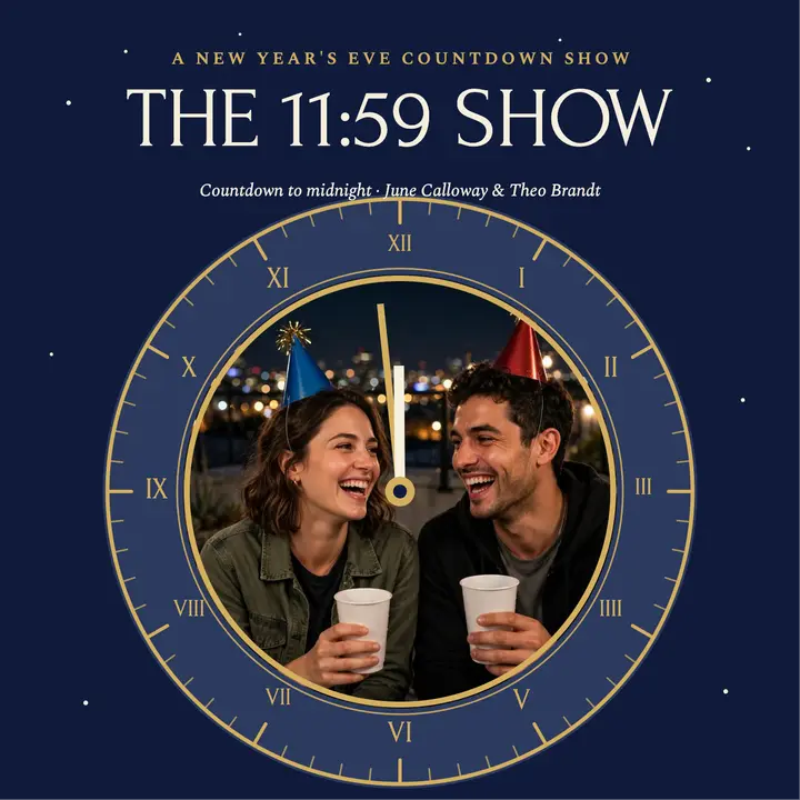 The 11:59 Show midnight countdown cover template