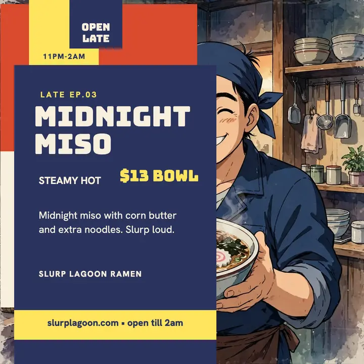 Slurp Lagoon midnight miso special template