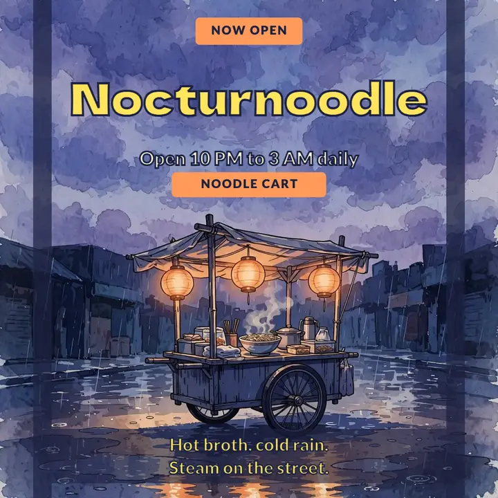 Nocturnoodle late-night noodle cart post template