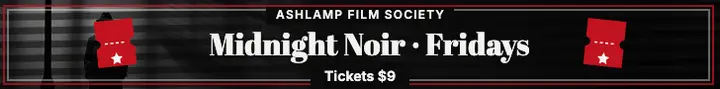 Ashlamp midnight noir film series leaderboard ad: film series banner ad template