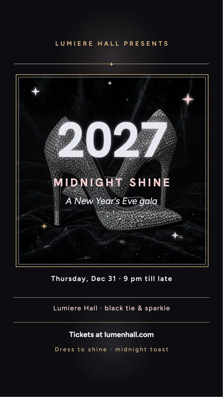 Midnight Shine gala story template