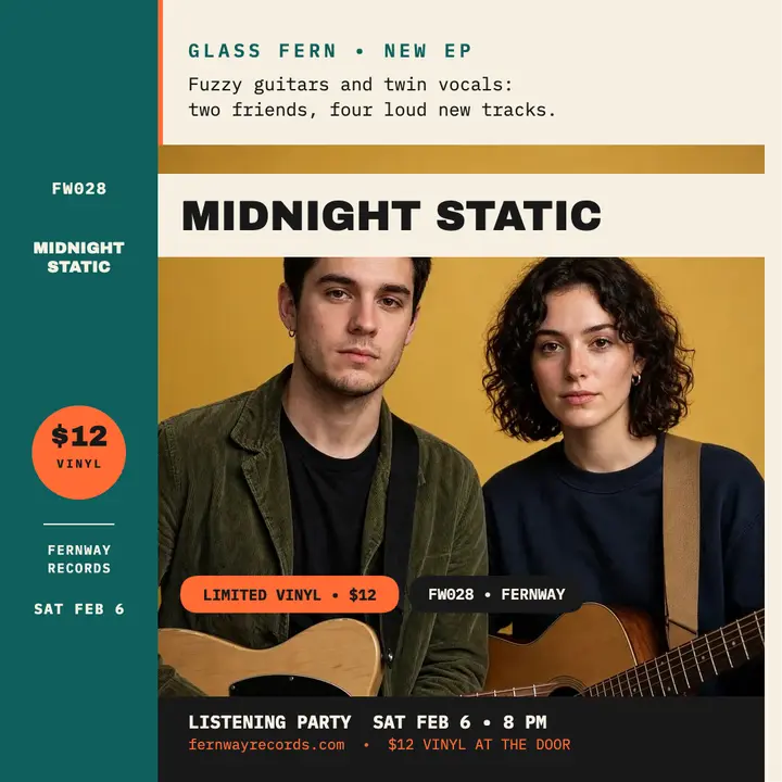 Glass Fern Midnight Static EP obi post template