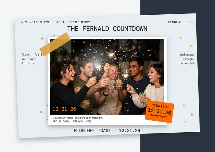 Midnight toast digicam recap certificate template