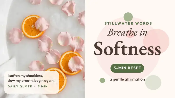 Breathe In Softness milk bath thumbnail template