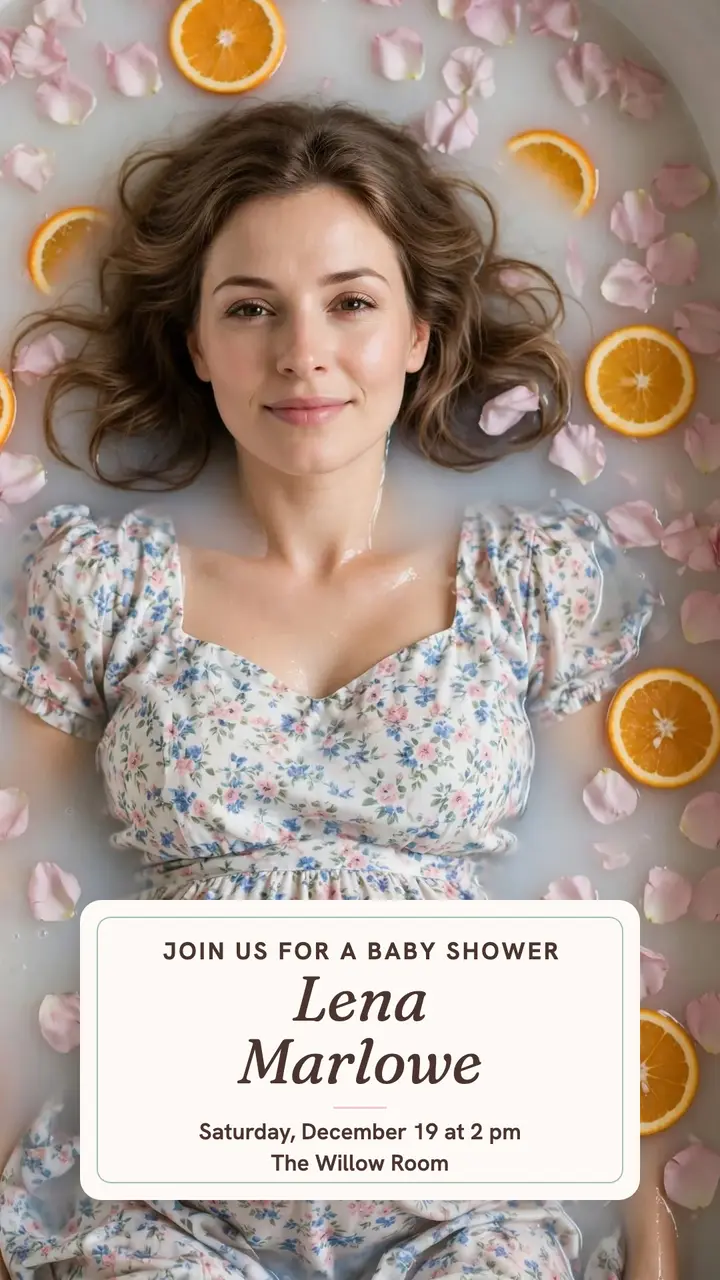 Lena Marlowe milk bath maternity story template