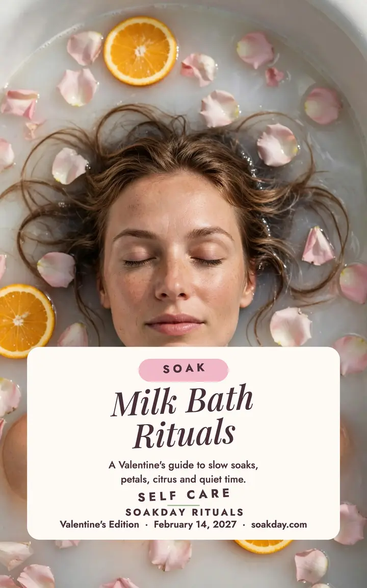 Soakday milk bath rituals ebook cover template
