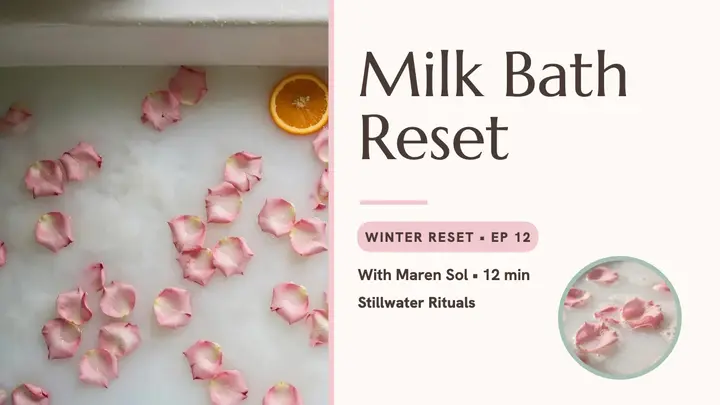 Milk bath ritual thumbnail template
