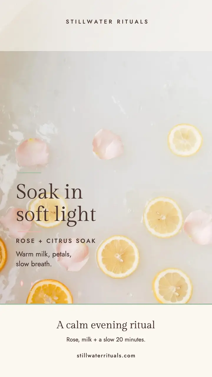 Stillwater petal milk soak story template