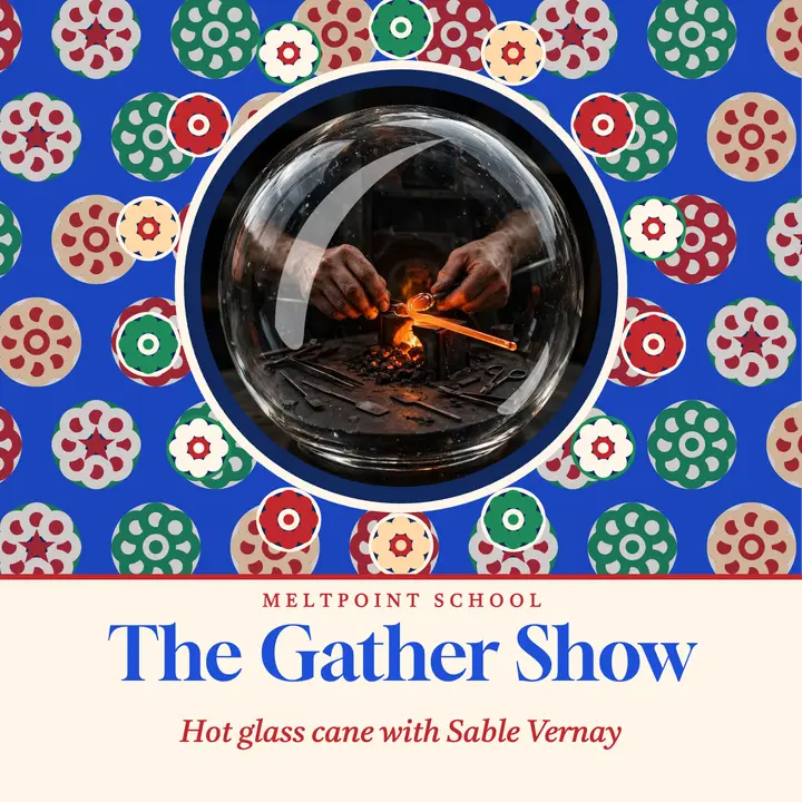 The Gather Show glass podcast cover template