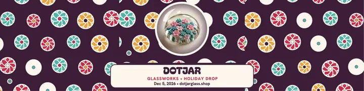 Dotjar Glassworks holiday drop banner template