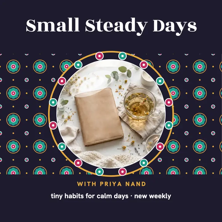 Small Steady Days habit podcast cover template