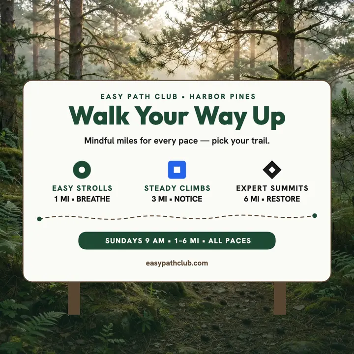 Easy Path Club mindful trails post template