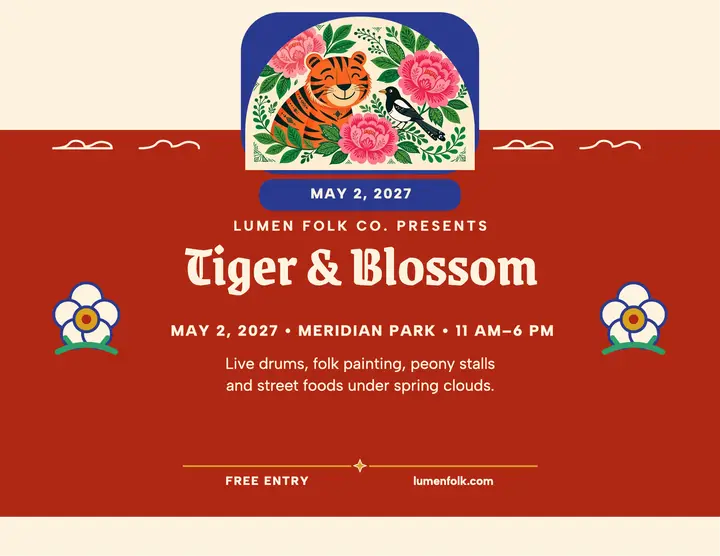 Tiger and Blossom spring fair flyer template