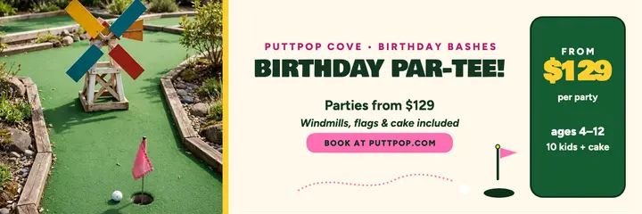Puttpop Cove birthday par-tee header template
