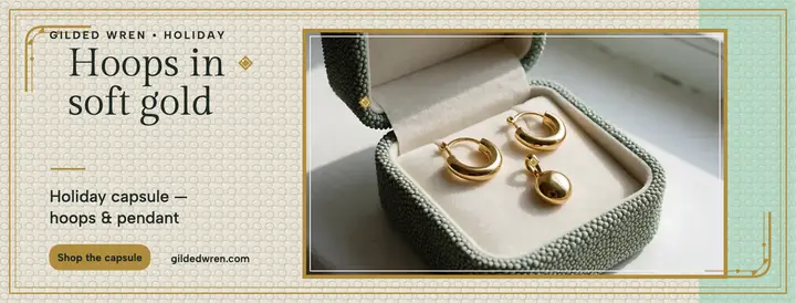 Gilded Wren mint jewel box cover template