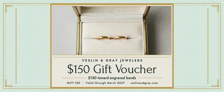 Mint shagreen jewelry gift voucher template