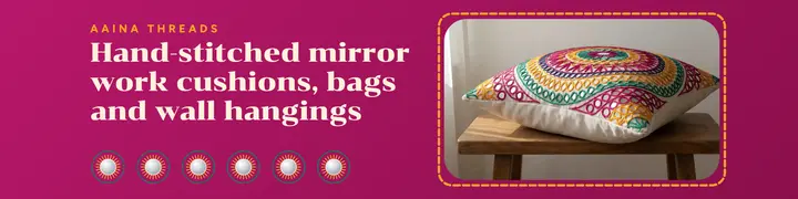 Aaina Threads shop banner template