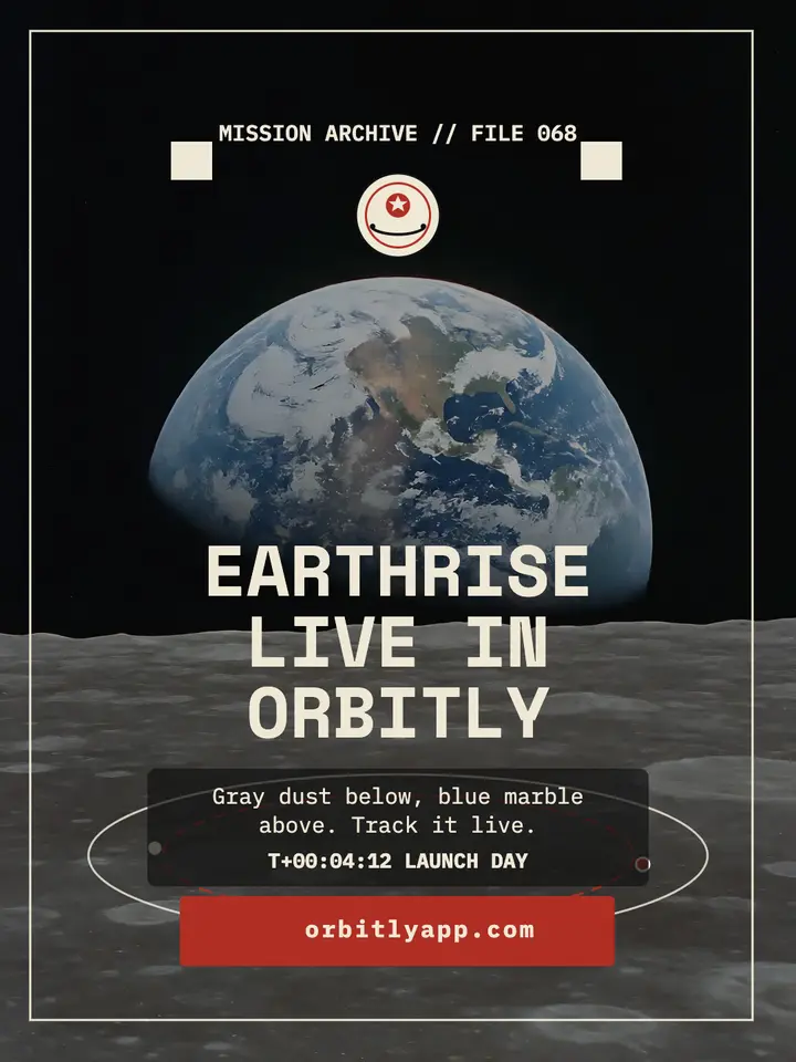 Orbitly stargazing app launch portrait template