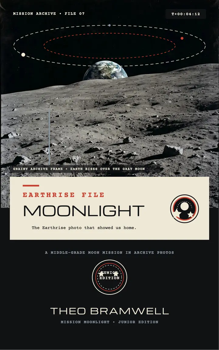 Mission Moonlight kids ebook cover template