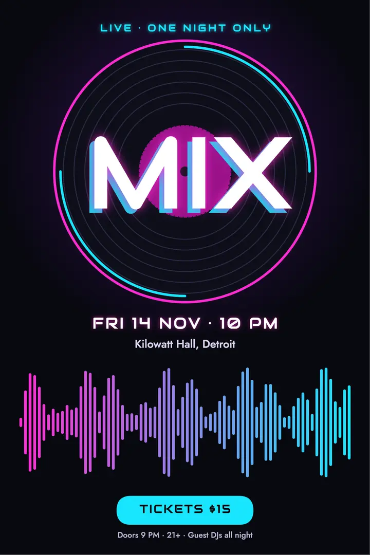 MIX DJ night template
