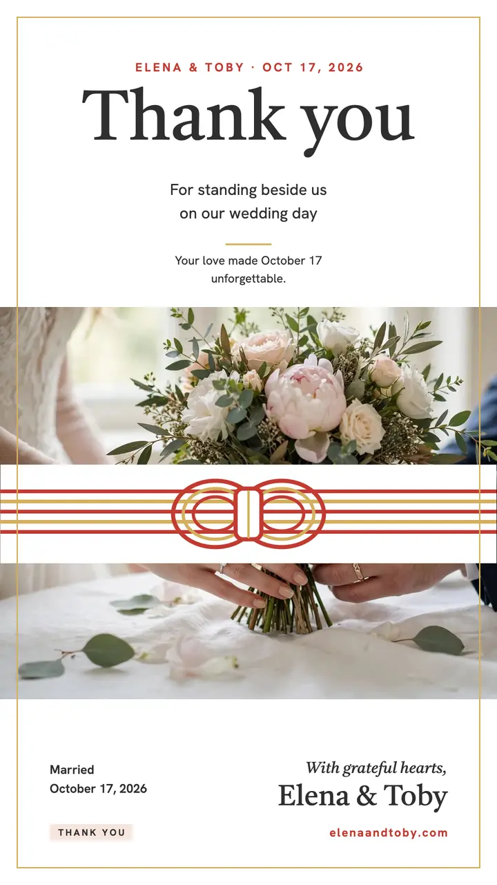 Elena and Toby mizuhiki thank you template