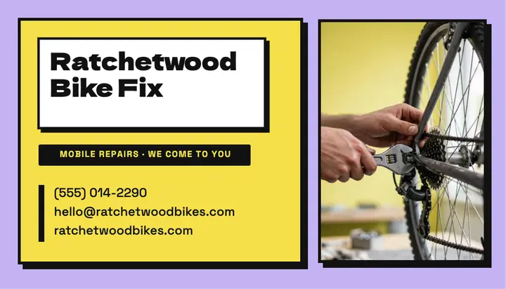 Ratchetwood Bike Fix business card template